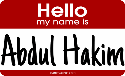 Hello my name is Abdul Hakim png download